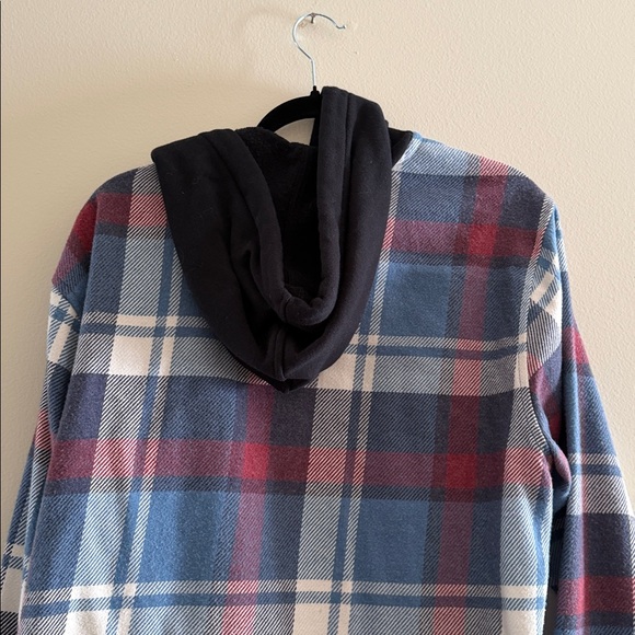 Levi's Red & Blue Flannel Hoodie - Picture 4 of 4